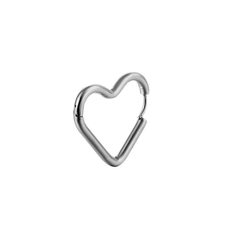 Men’s heart earrings