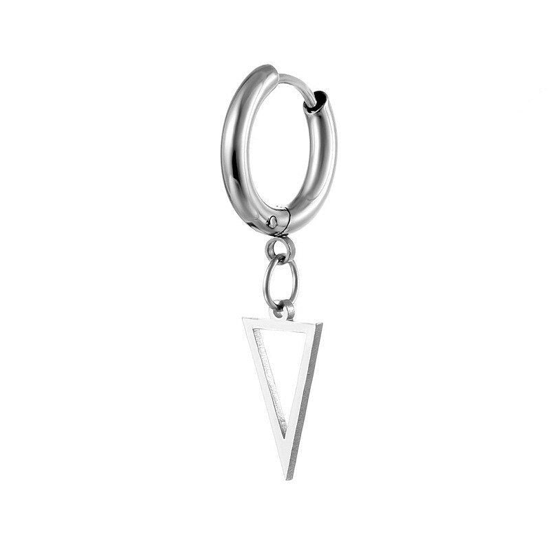 Men’s triangle earring