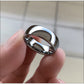 Men’s silver engagement ring