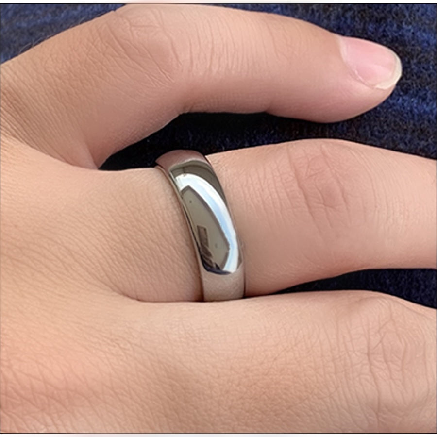 Men’s silver engagement ring