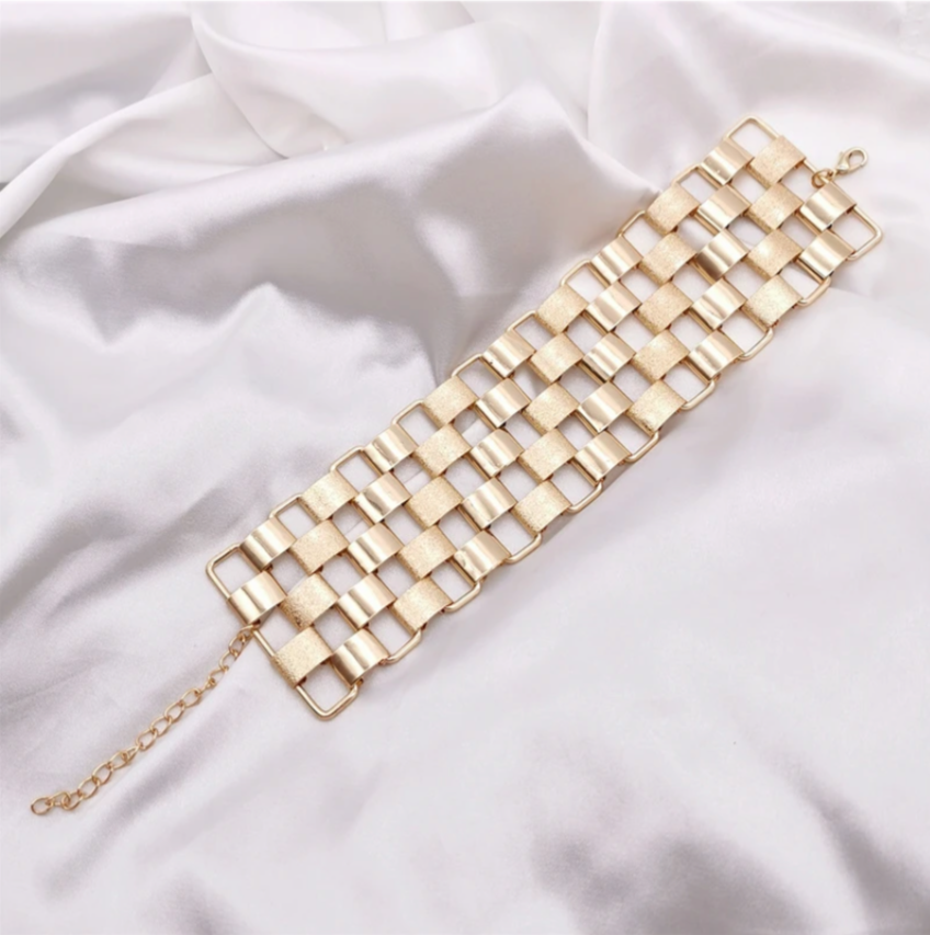 Gold Chess bracelet