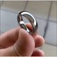 Men’s silver engagement ring