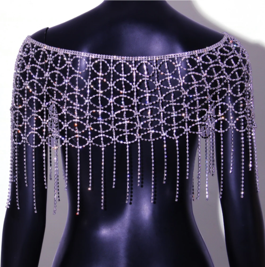 Women’s silver shawl