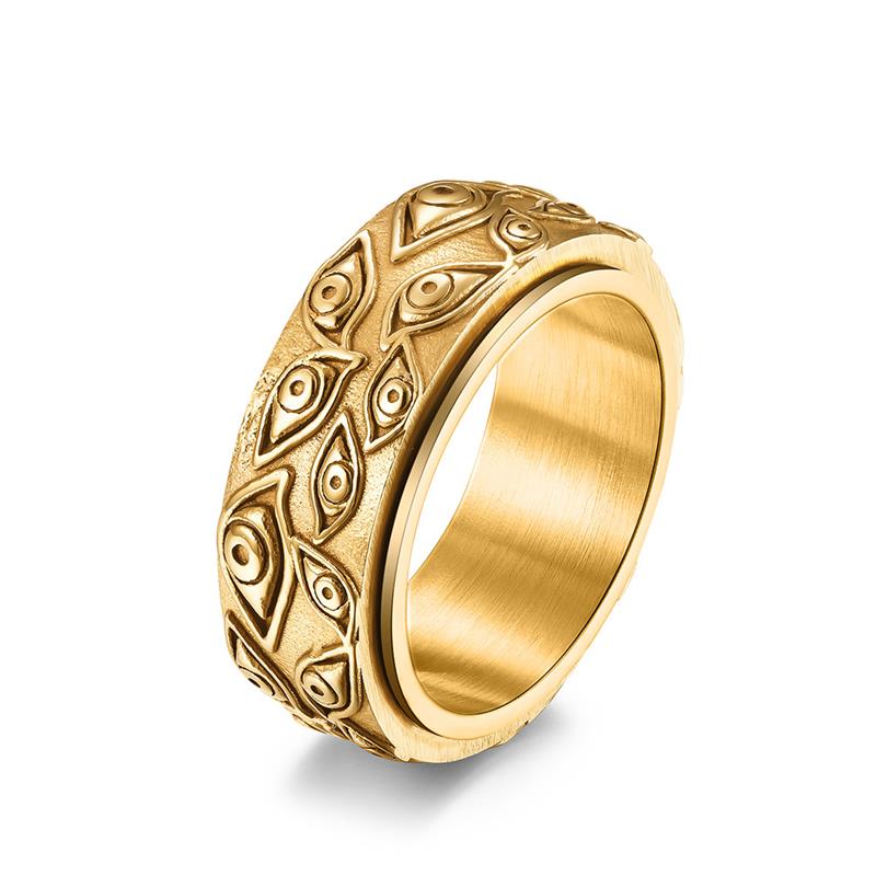 Men’s bird eye gold ring