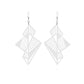 Women’s white art deco earrings