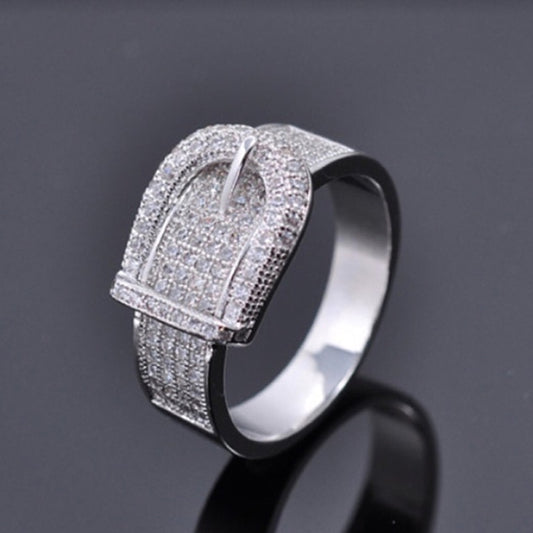 Women’s silver Belt Ring