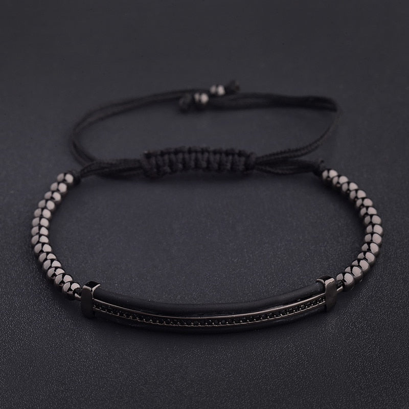 Black Diamond and Beaded Bracelet