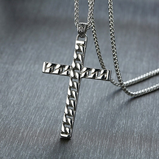 Linked Cross Necklace