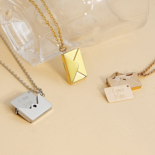 Letter and Envelope Necklaces 