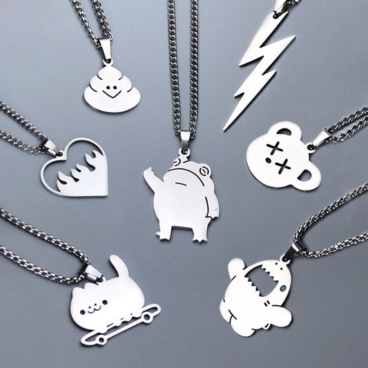 Unisex character necklaces