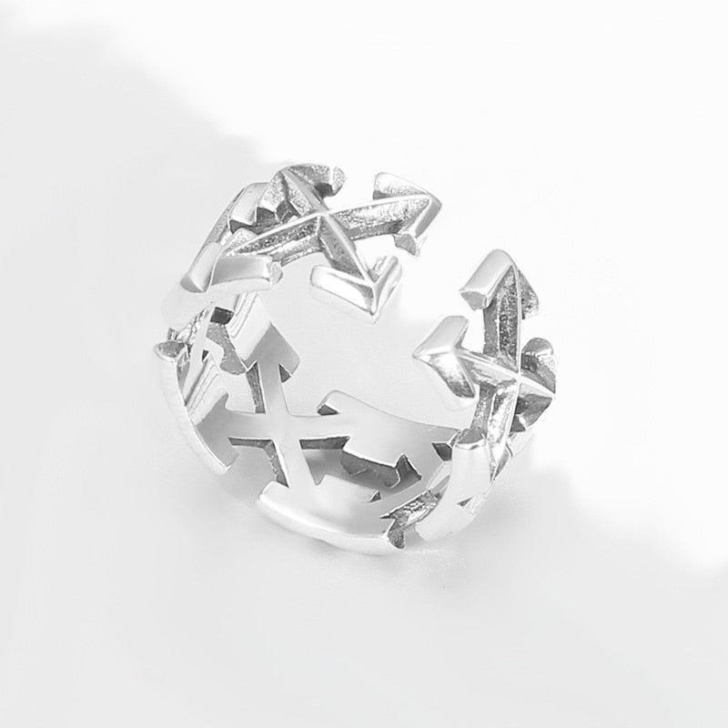 Men’s silver cuff ring