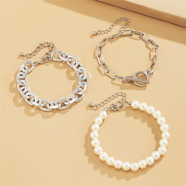 Women’s silver bracelet set