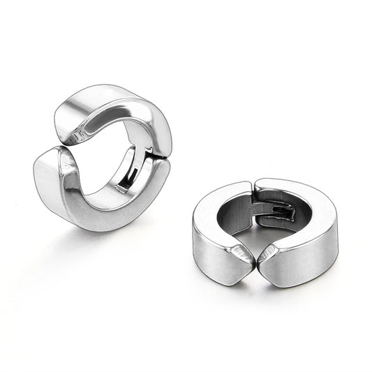 Men’s silver stud earrings