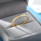 Women’s gold bamboo ring