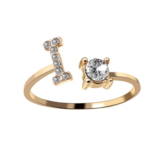 Fashion 26 Initial Ring