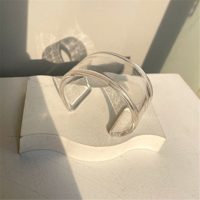 Clear cuff bracelet