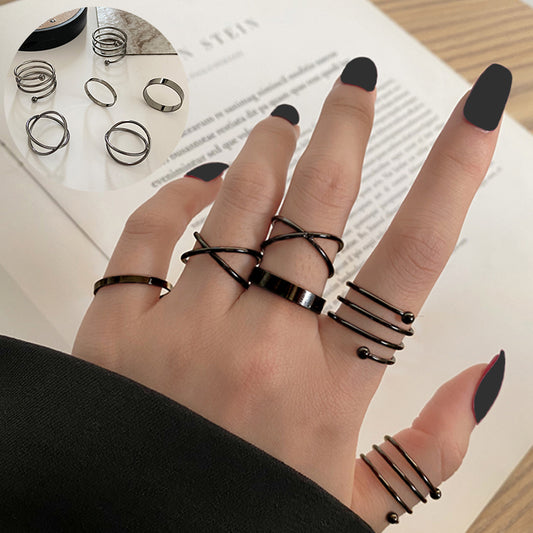 Black ring set