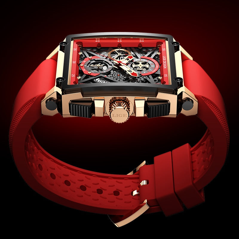 Men’s red watch