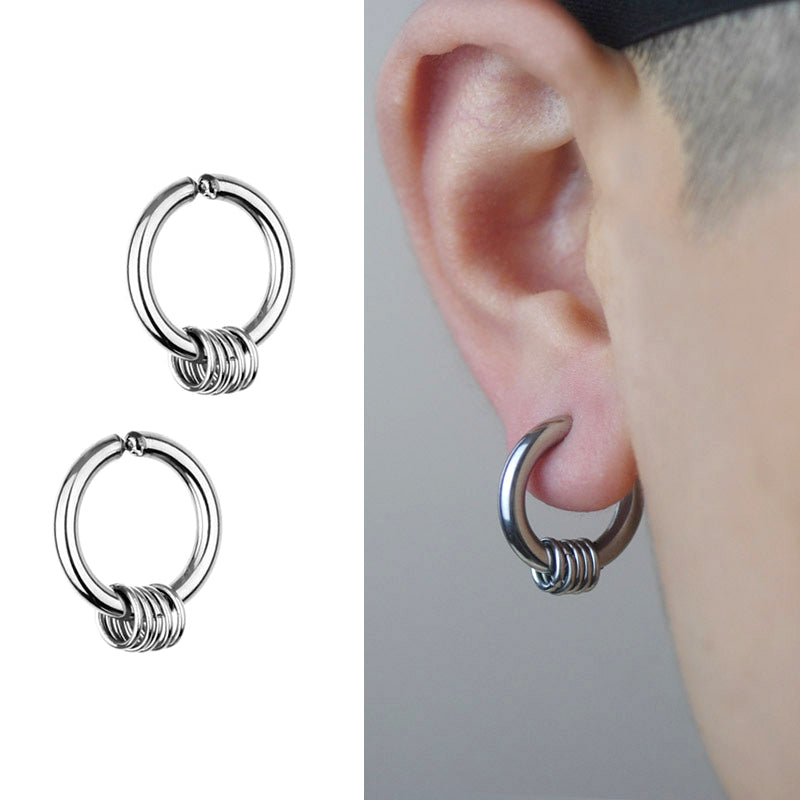 Men’s hoop earrings