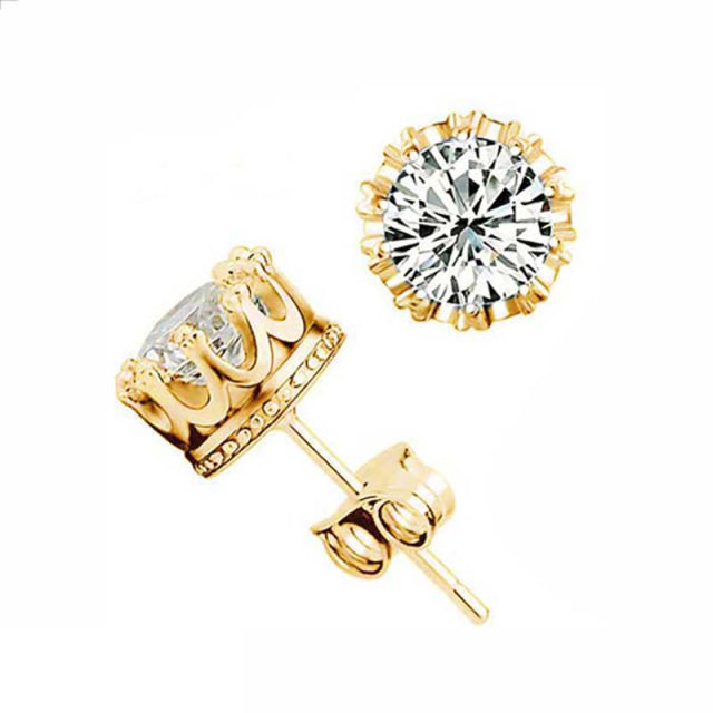 Gold Diamond Studs