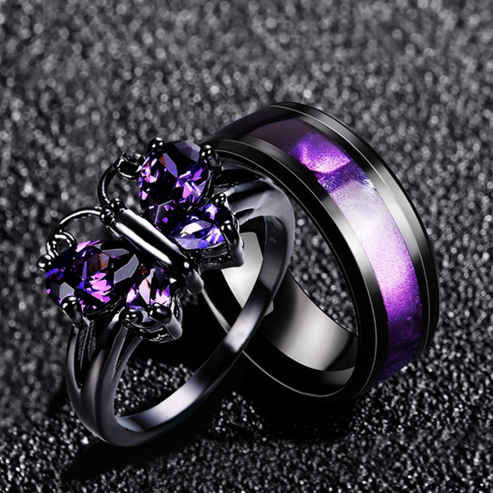 Galaxy couple's rings